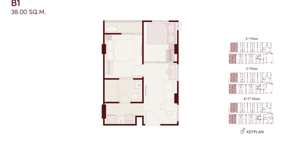 For sale 2 bedrooms condo in Suan Luang, Bangkok