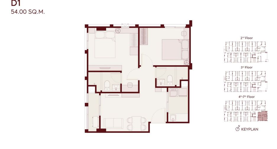 For sale 1 bed condo in Suan Luang, Bangkok