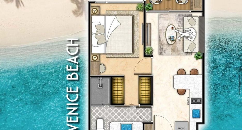 For sale 1 bed condo in Jomtien, Pattaya