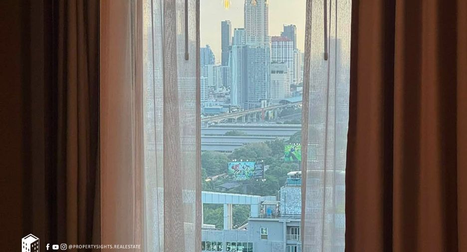 For rent 1 bed condo in Huai Khwang, Bangkok
