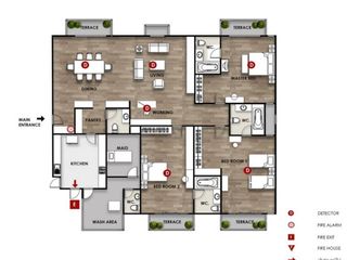 Apartment zur Miete mit 3 Zimmer in Watthana, Bangkok