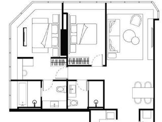 Apartamento en alquiler de 2 habitaciones en Sathon, Bangkok