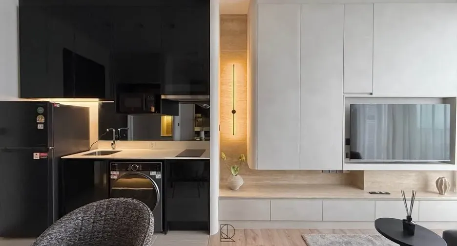 Wohnung zur Miete mit 1 Zimmer in Phaya Thai, Bangkok