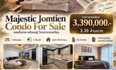 For sale 2 bedrooms condo in Jomtien, Pattaya