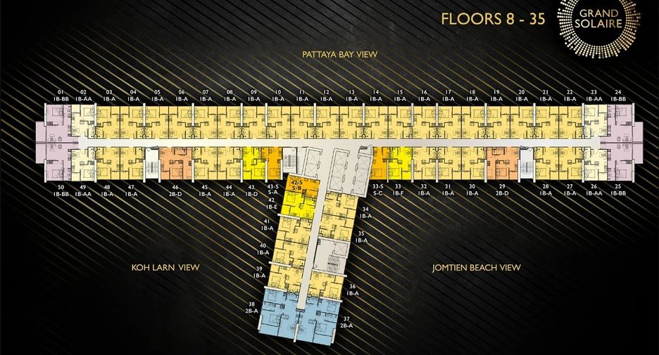 Condo en venta de 2 habitaciones en Bang Lamung, Chonburi