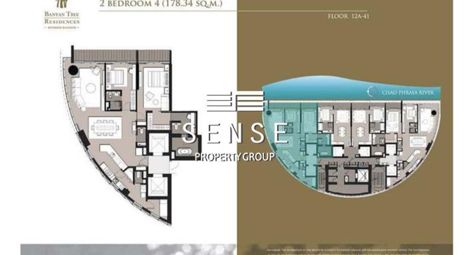 For rent 2 bedrooms condo in Khlong San, Bangkok