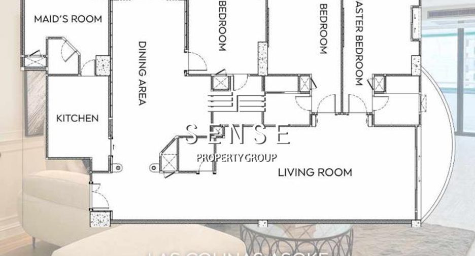 For sale 3 bedrooms condo in Khlong Toei, Bangkok