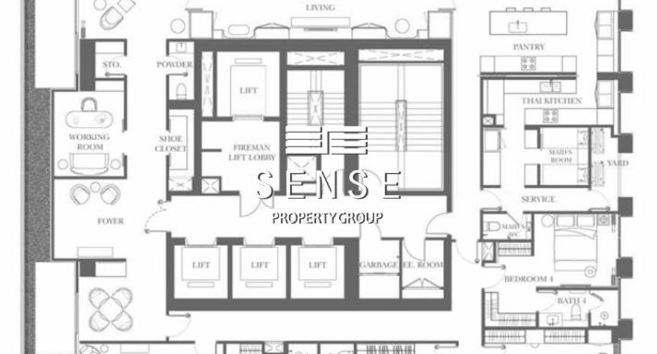 For sale 4 bedrooms condo in Khlong Toei, Bangkok