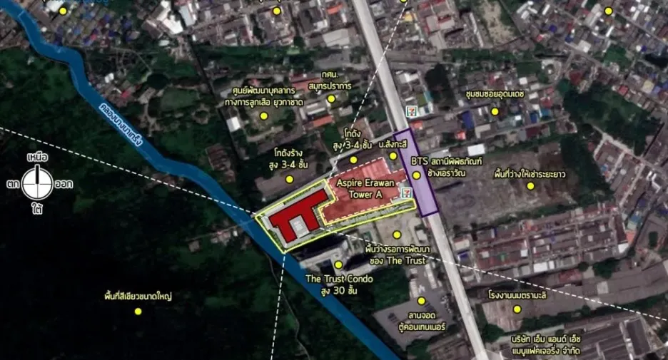 For rent 1 bed condo in Mueang Samut Prakan, Samut Prakan