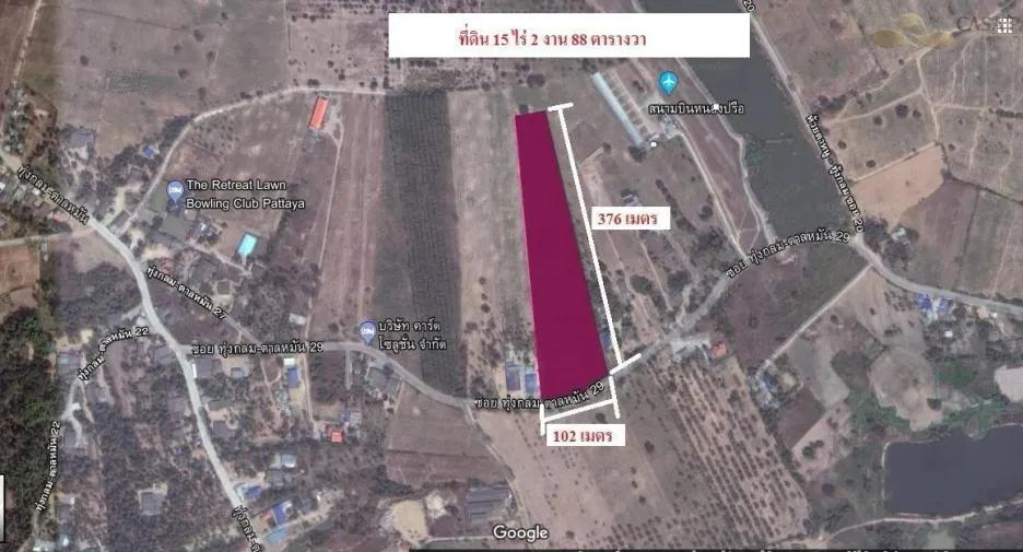 For sale land in Bang Lamung, Chonburi