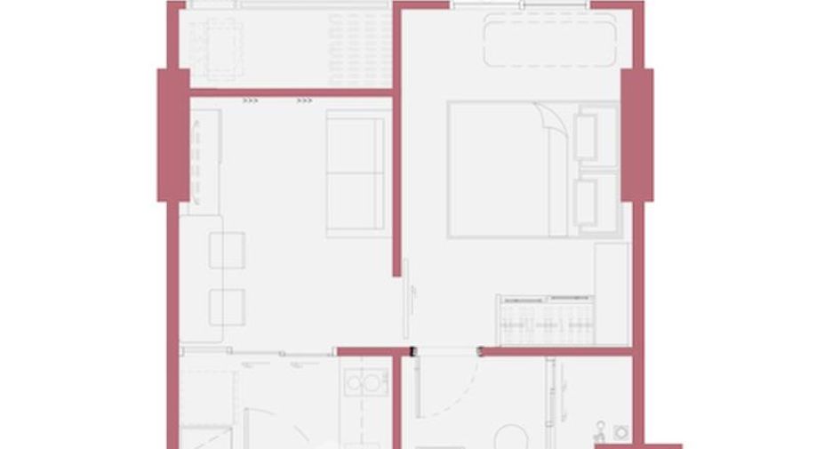 Wohnung zum Kauf mit 1 Zimmer in Chatuchak, Bangkok