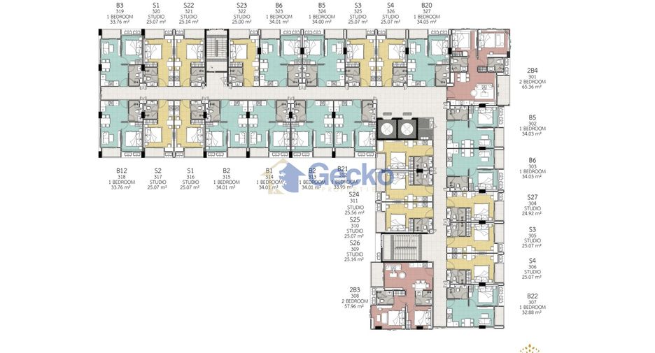 For sale 2 bedrooms condo in Jomtien, Pattaya