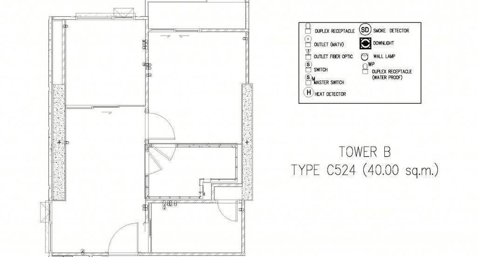 For rent 1 bed condo in Huai Khwang, Bangkok