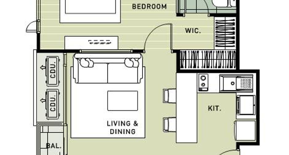 Condo en venta de 1 habitaciones en Bang Phlat, Bangkok