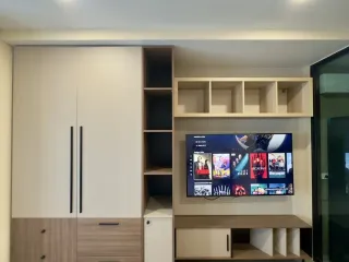 For rent studio condo in Huai Khwang, Bangkok