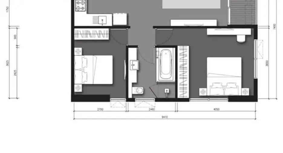 Wohnung zum Kauf mit 2 Zimmer in Watthana, Bangkok