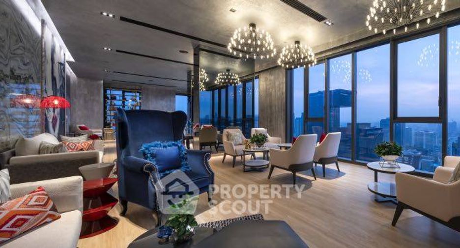 Condo en alquiler de 2 habitaciones en Huai Khwang, Bangkok