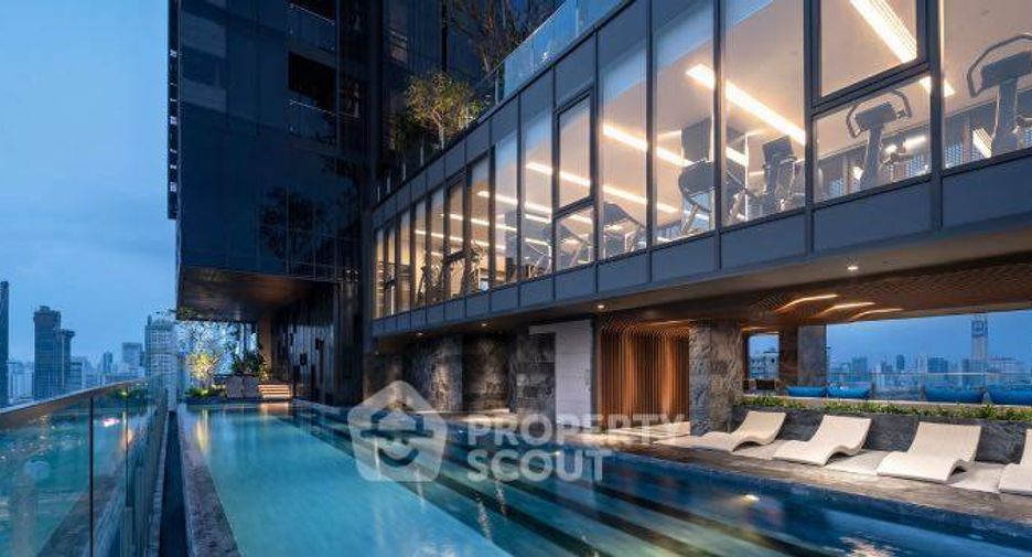 Condo en alquiler de 2 habitaciones en Huai Khwang, Bangkok