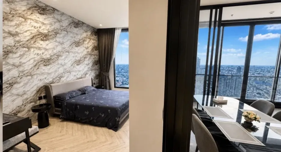 Wohnung zur Miete mit 2 Zimmer in Khlong San, Bangkok