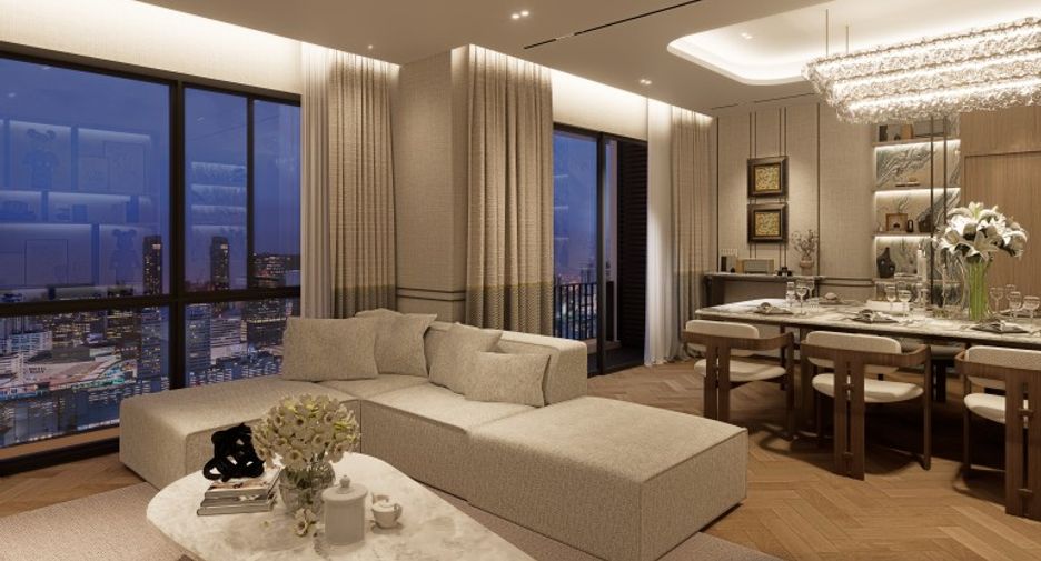 Condo en venta de 3 habitaciones en Ratchathewi, Bangkok