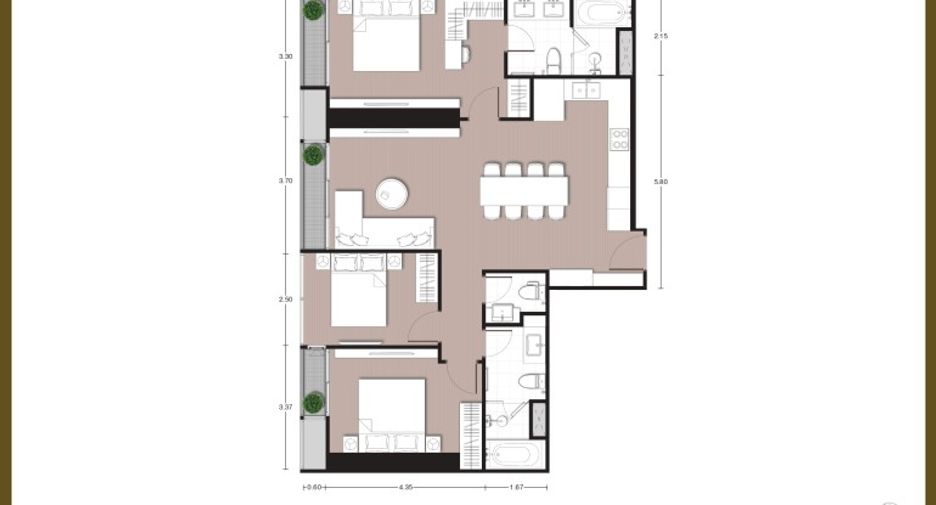 For sale 3 bedrooms condo in Khlong Toei, Bangkok