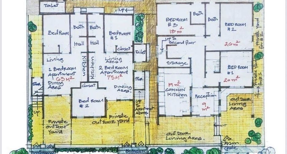 Gewerbefläche zum Kauf mit 9 Zimmer in Jomtien, Pattaya
