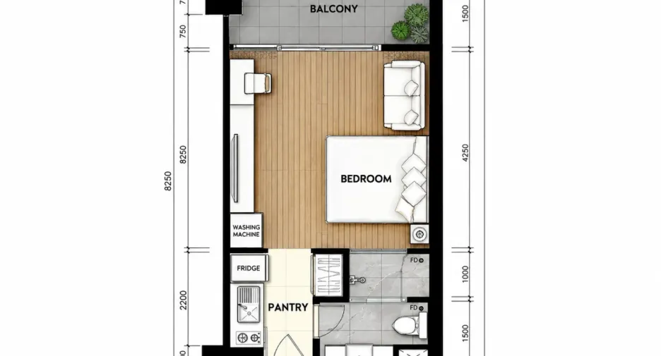 For sale 1 Beds condo in Bang Lamung, Chonburi