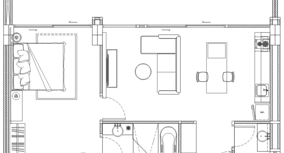 À louer 1 chambre appartement à Mueang Chiang Mai, Chiang Mai