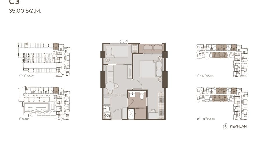 À vendre 1 chambre condo à Chom Thong, Bangkok