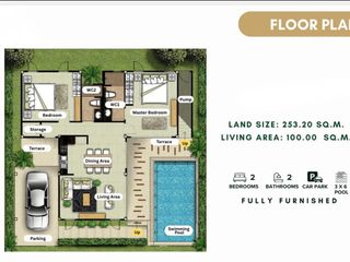 For sale 2 ベッドルーム house in Hua Hin, Prachuap Khiri Khan