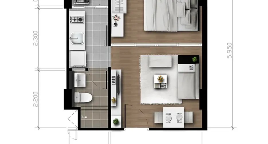 Condo en venta y en alquiler de 1 habitaciones en Mueang Chiang Rai, Chiang Rai
