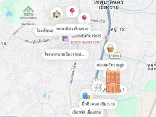 Reihenhaus zum Kauf und zur Miete mit 2 Zimmer in Mueang Chiang Rai, Chiang Rai