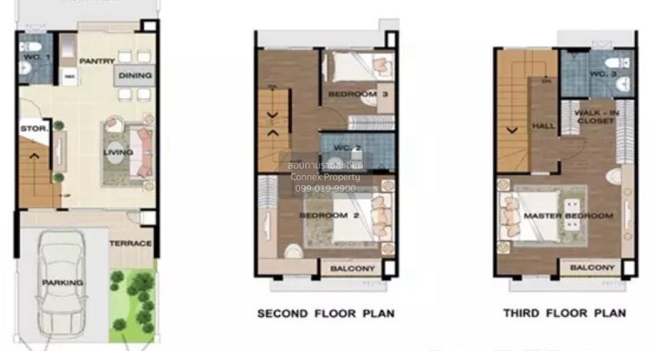 Casa adosada en venta de 3 habitaciones en Phasi Charoen, Bangkok