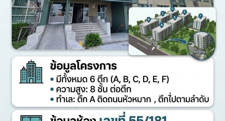 For sale 1 bed condo in Bang Kapi, Bangkok