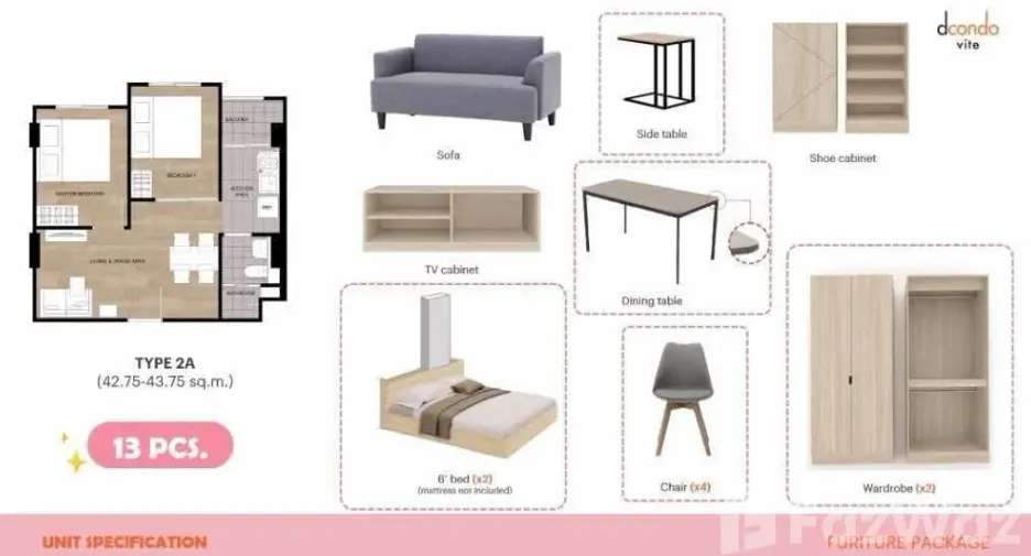 For rent and for sale 2 bedrooms condo in Bang Lamung, Chonburi