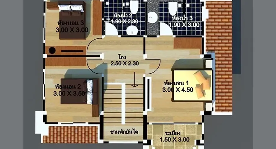 For rent 3 bedrooms house in Doi Saket, Chiang Mai
