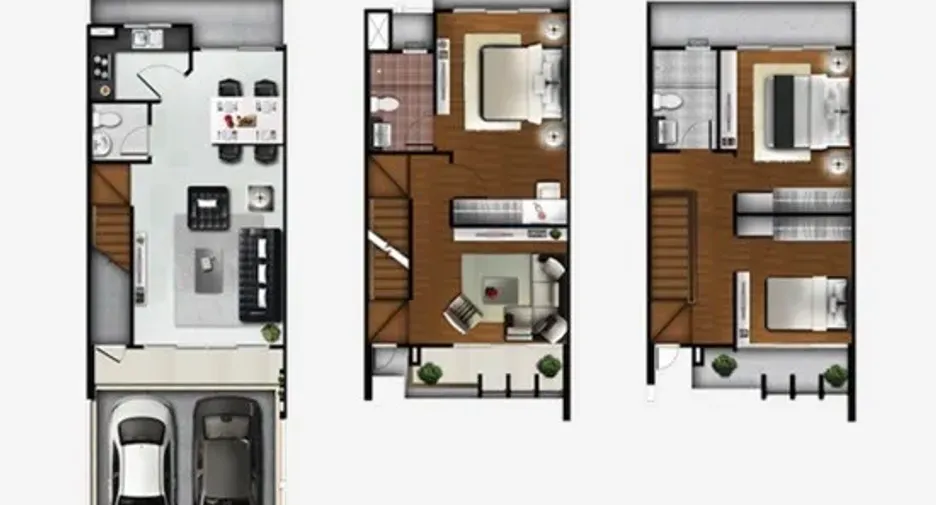 For rent 3 bedrooms townhouse in Lak Si, Bangkok