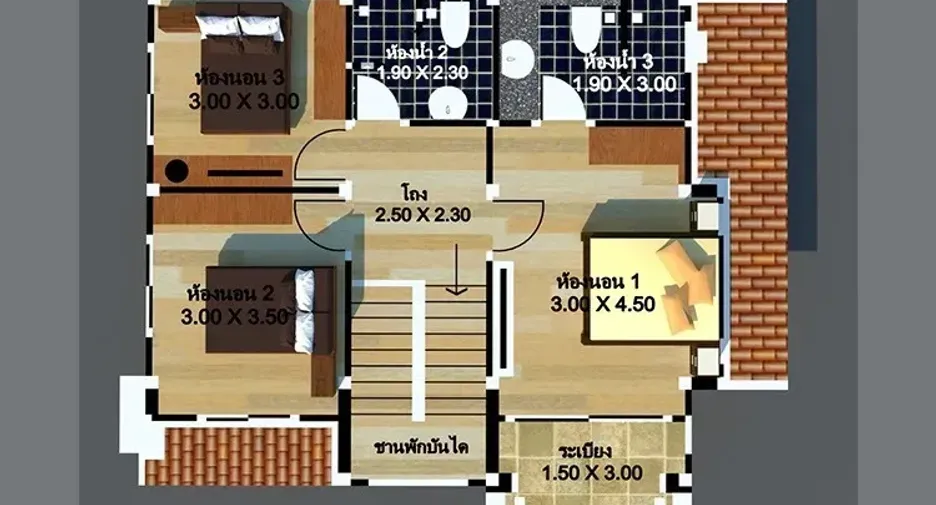 For rent 3 bedrooms house in Doi Saket, Chiang Mai