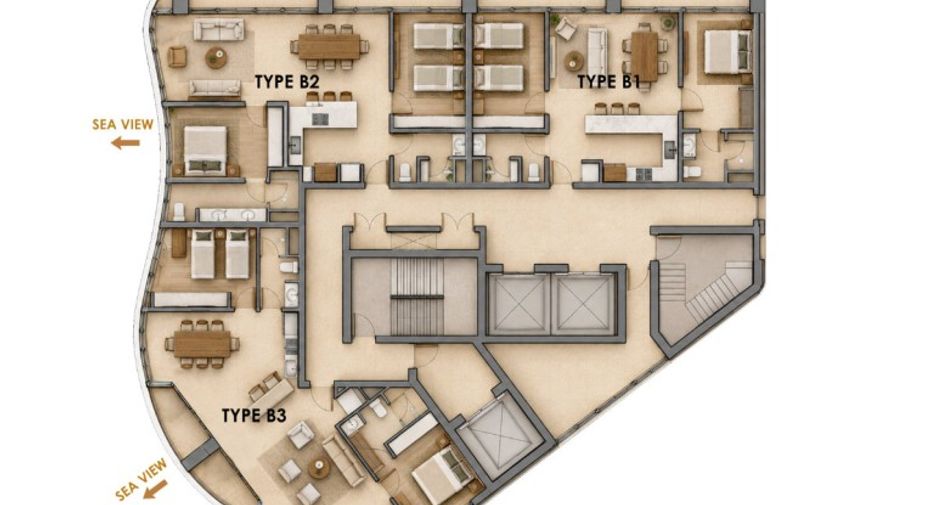 Condo en venta de 2 habitaciones en Bang Lamung, Chonburi