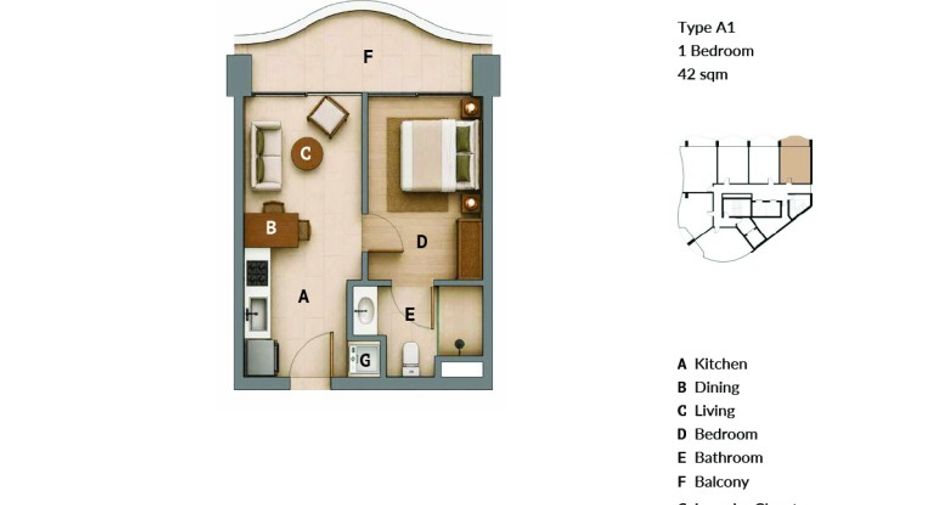 Condo en venta de 1 habitaciones en Bang Lamung, Chonburi