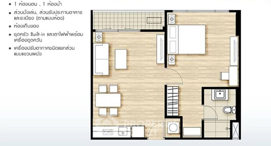 Condo en venta de 1 habitaciones en Khlong San, Bangkok