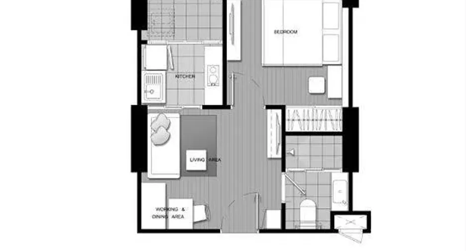 For sale 1 bed condo in Bang Sue, Bangkok