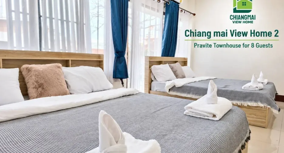 For rent 2 ベッドルーム townhouse in Mueang Chiang Mai, Chiang Mai