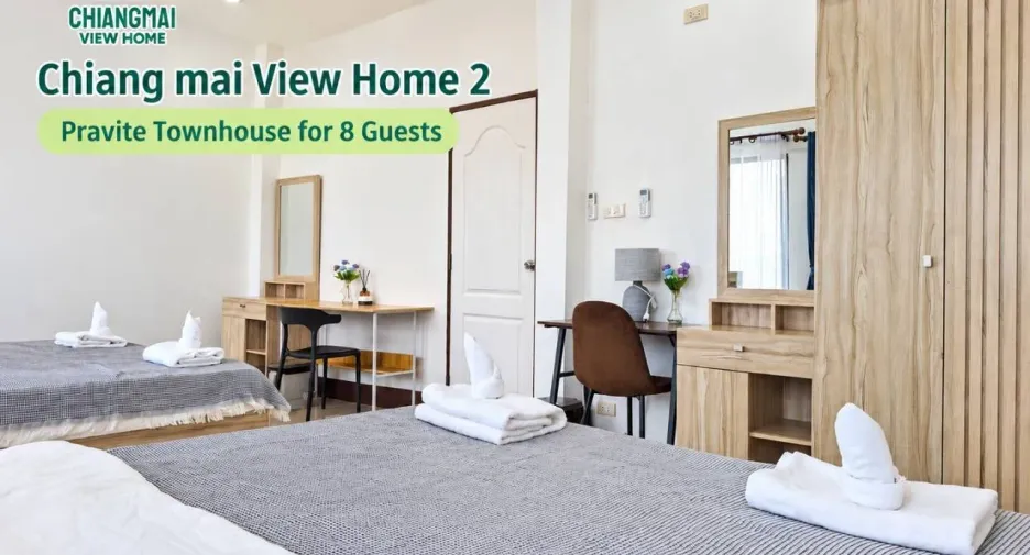 For rent 2 ベッドルーム townhouse in Mueang Chiang Mai, Chiang Mai