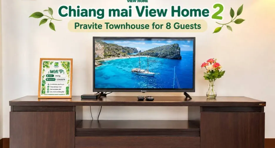 For rent 2 ベッドルーム townhouse in Mueang Chiang Mai, Chiang Mai