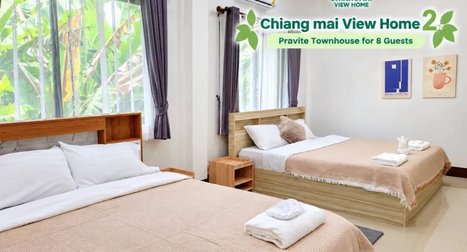 For rent 2 ベッドルーム townhouse in Mueang Chiang Mai, Chiang Mai