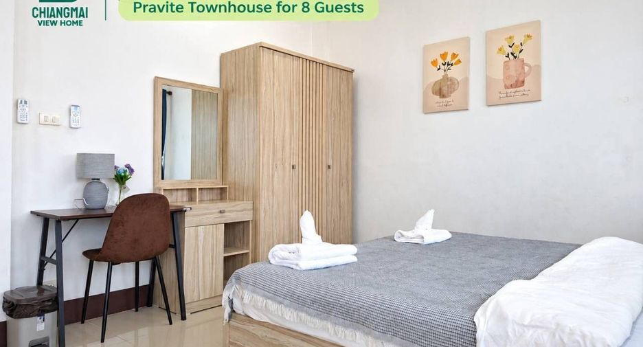 For rent 2 ベッドルーム townhouse in Mueang Chiang Mai, Chiang Mai