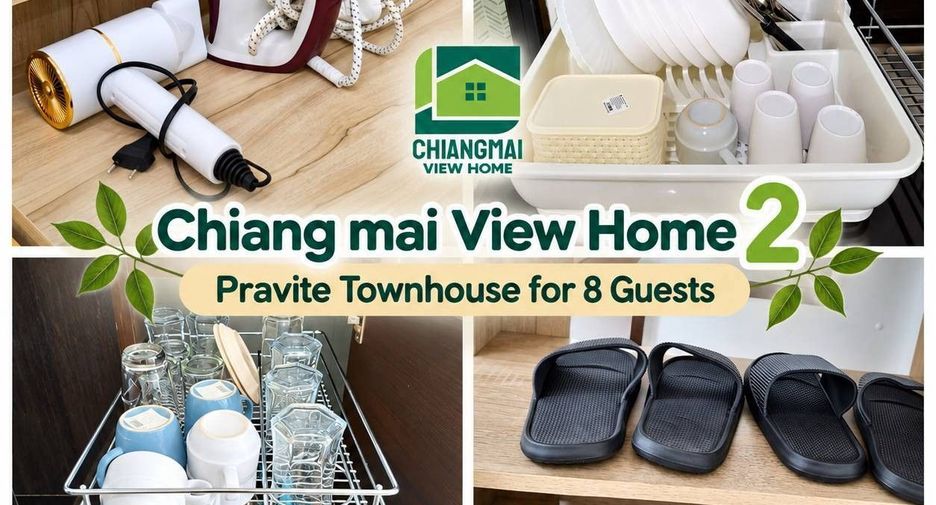 For rent 2 ベッドルーム townhouse in Mueang Chiang Mai, Chiang Mai