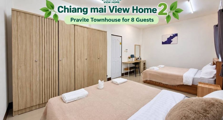 For rent 2 ベッドルーム townhouse in Mueang Chiang Mai, Chiang Mai