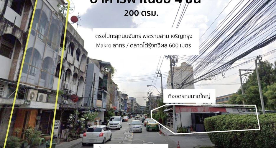 À louer 3 chambres local commercial à Sathon, Bangkok
